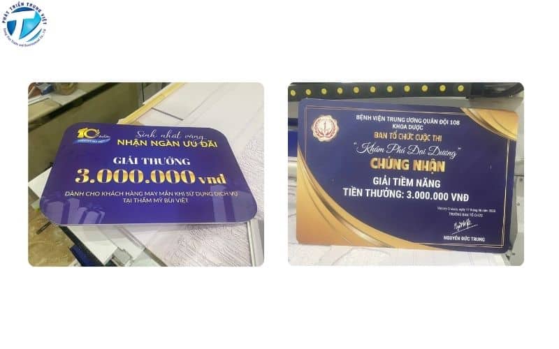 Bảng trao giải thưởng có ý nghĩa quan trọng